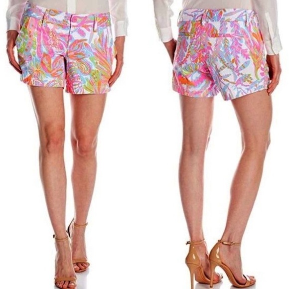Lilly Pulitzer Callahan Shorts 5" Scuba to Cuba Print Women’s 2 - Picture 7 of 7